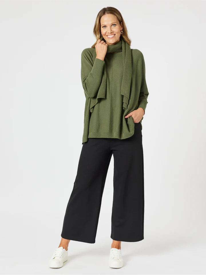 Remy Knit Khaki with Scarf