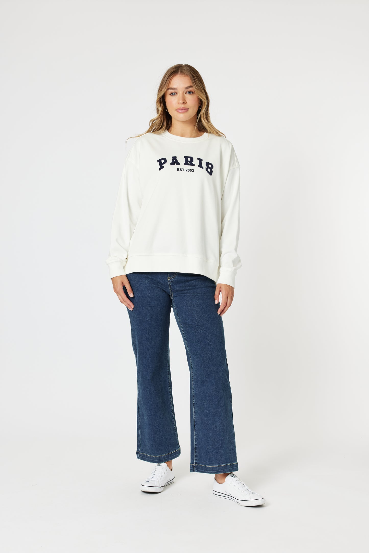 Paris Sweatshirt White