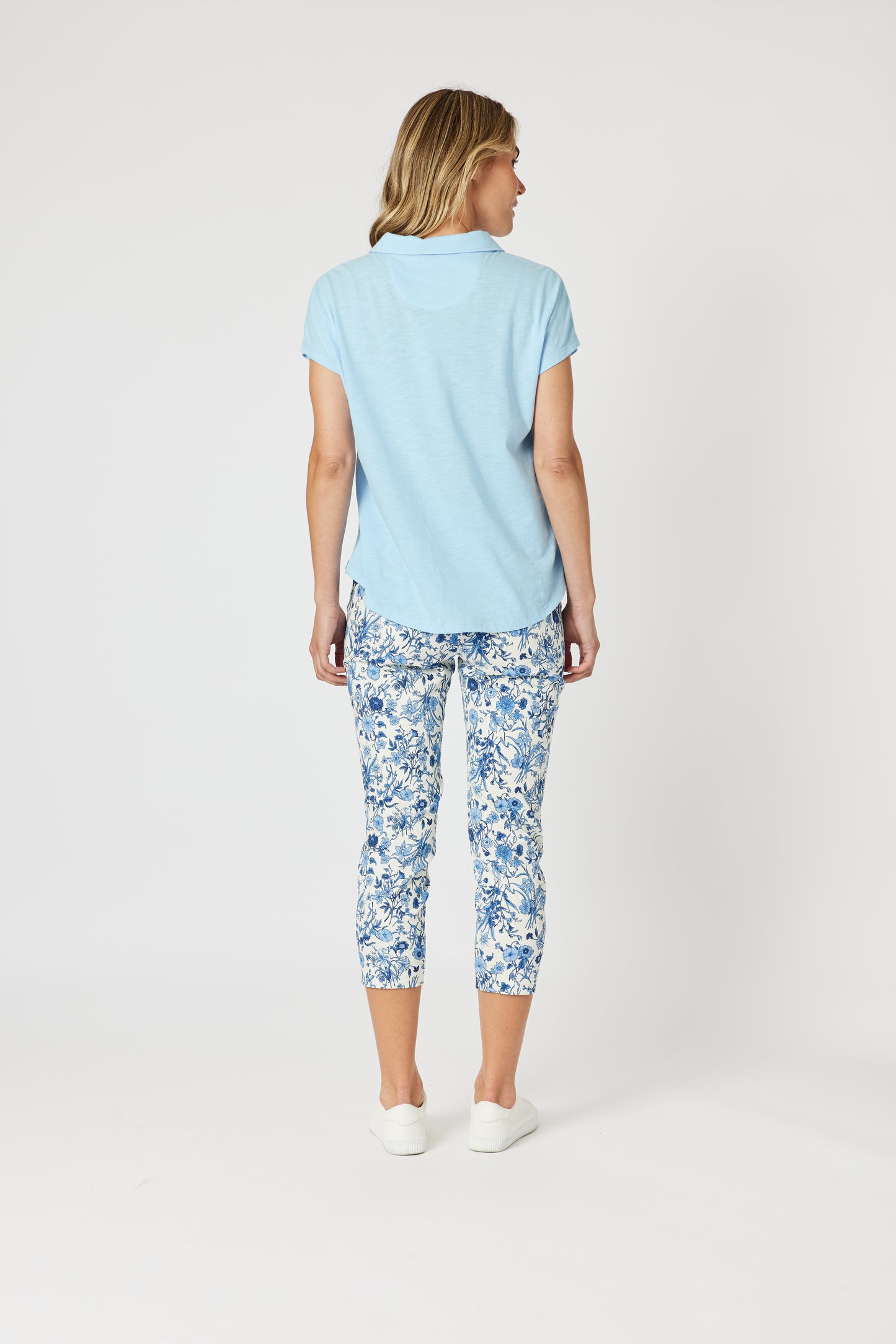 Alexandria Pant Blue/White