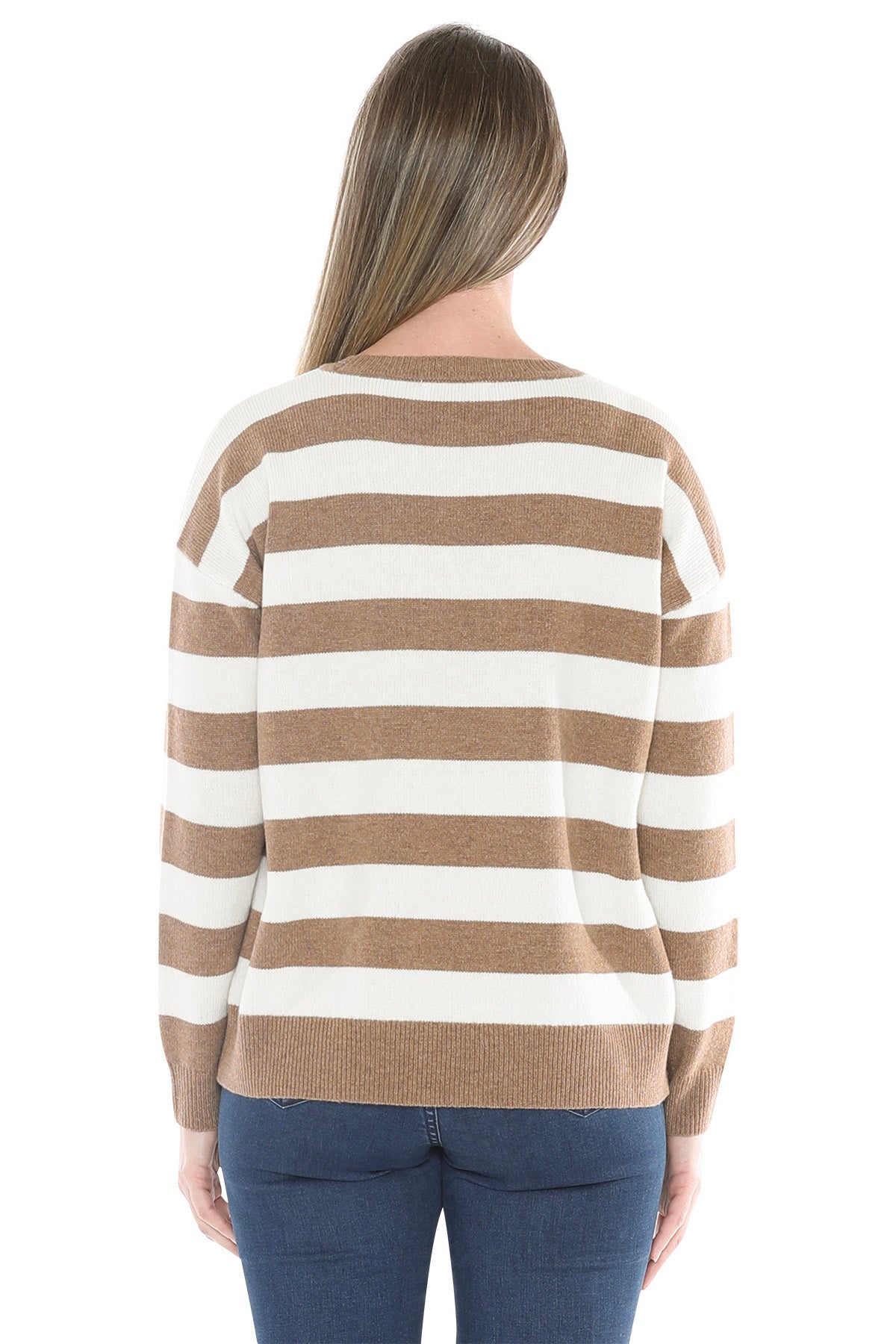Panel Stripe Pullover