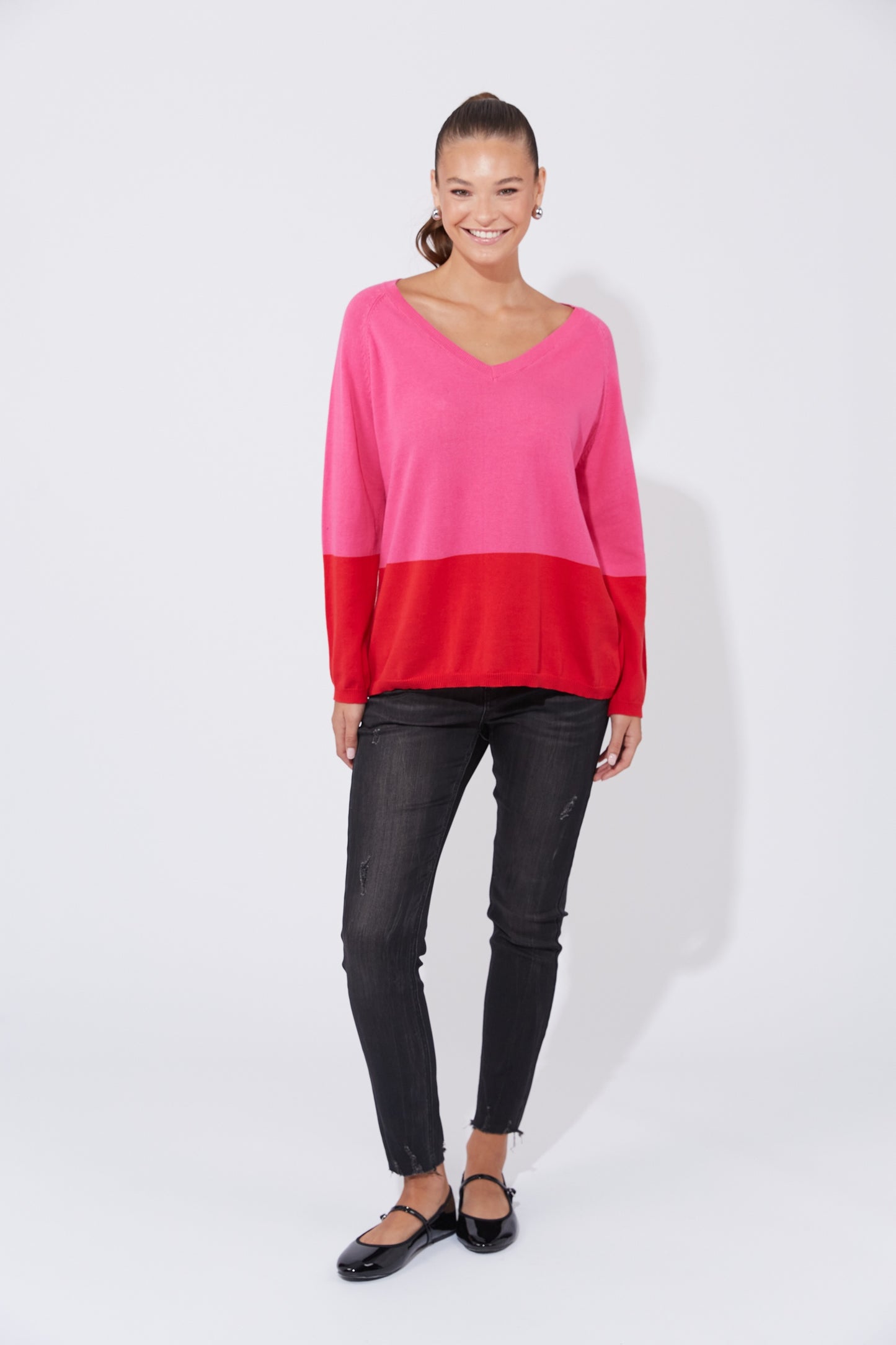 Casablanca Block Knit Chilli Pink