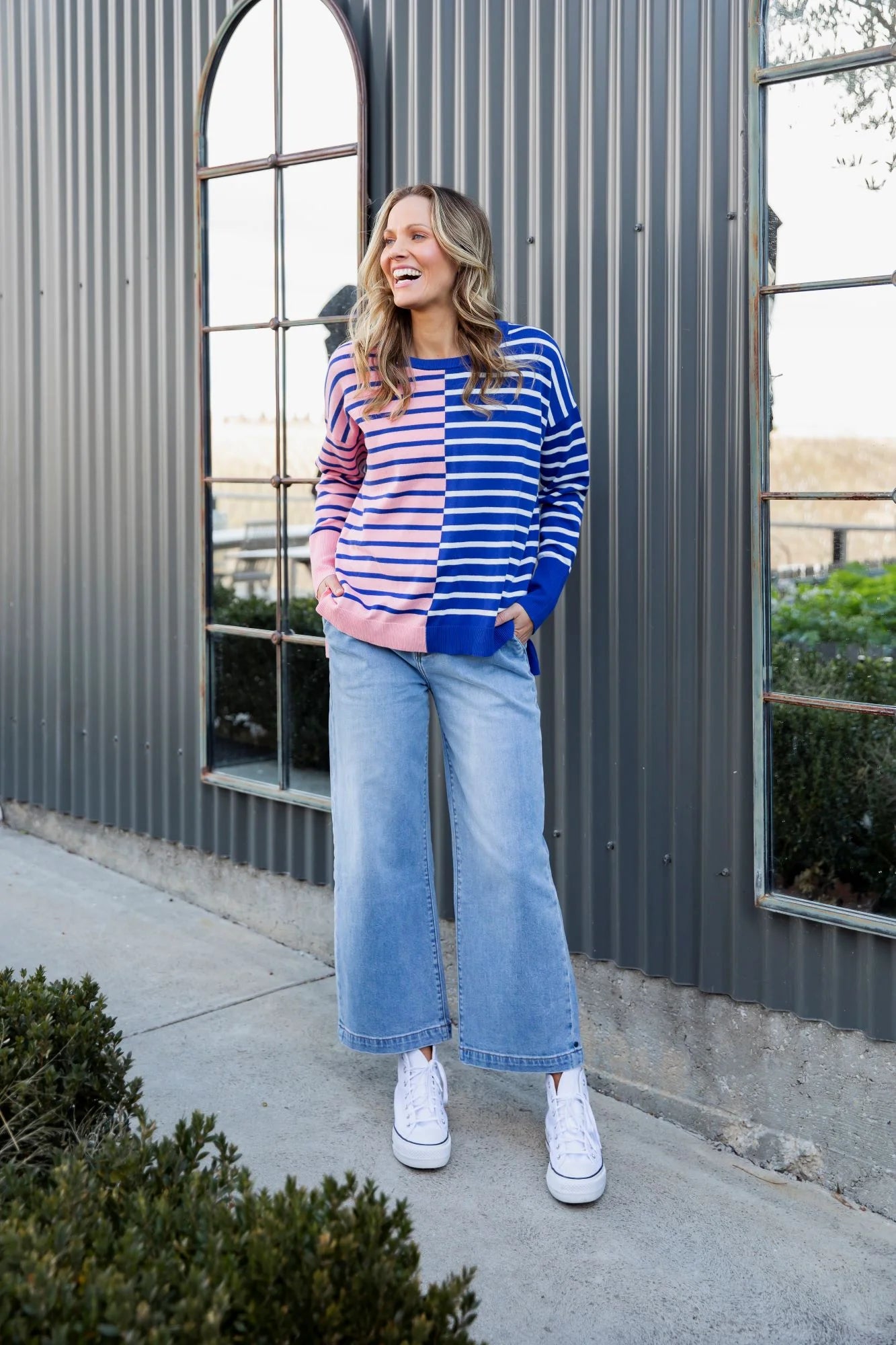 Louise Spliced Knit