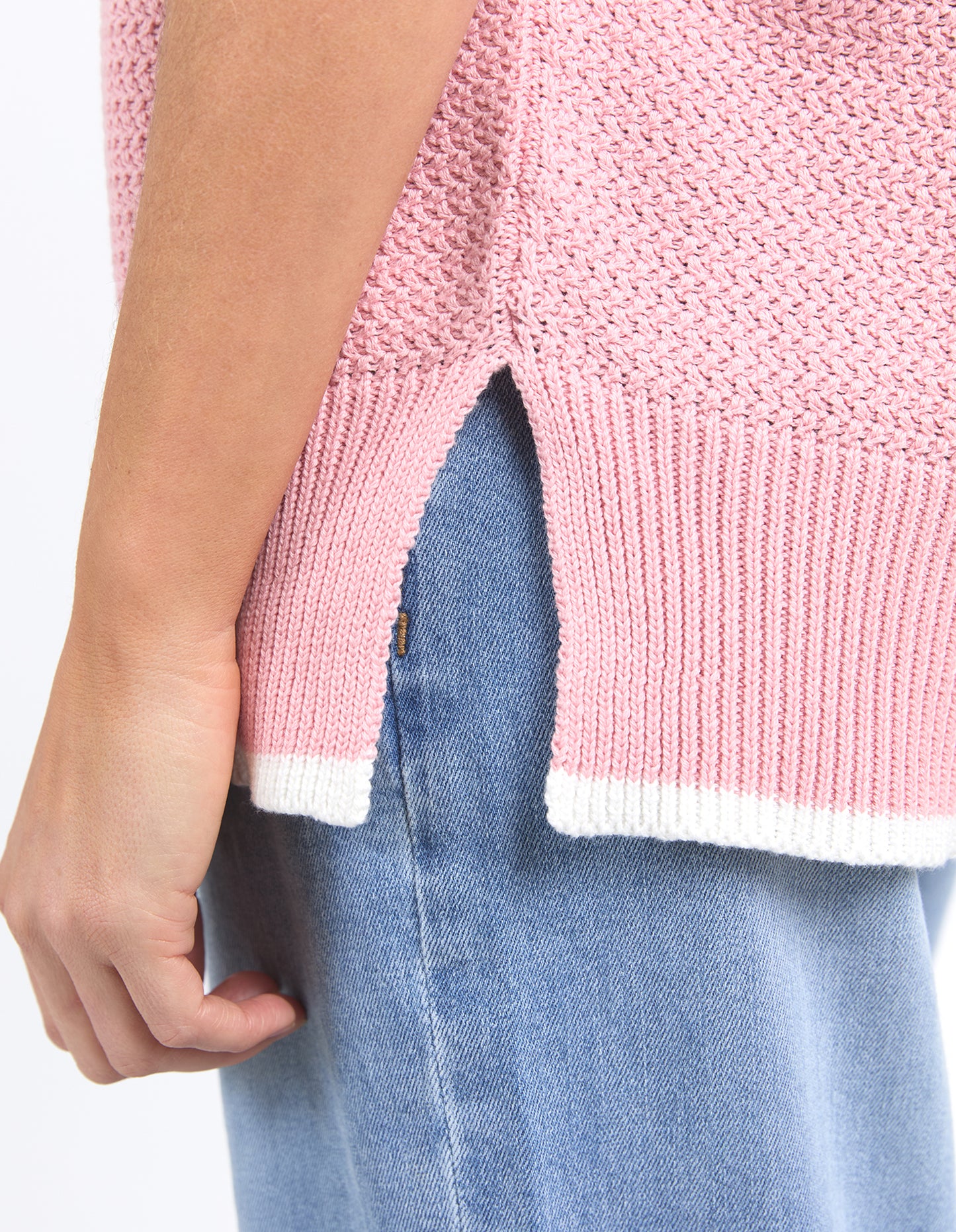 Camellia Short Sleeve Knit Blush