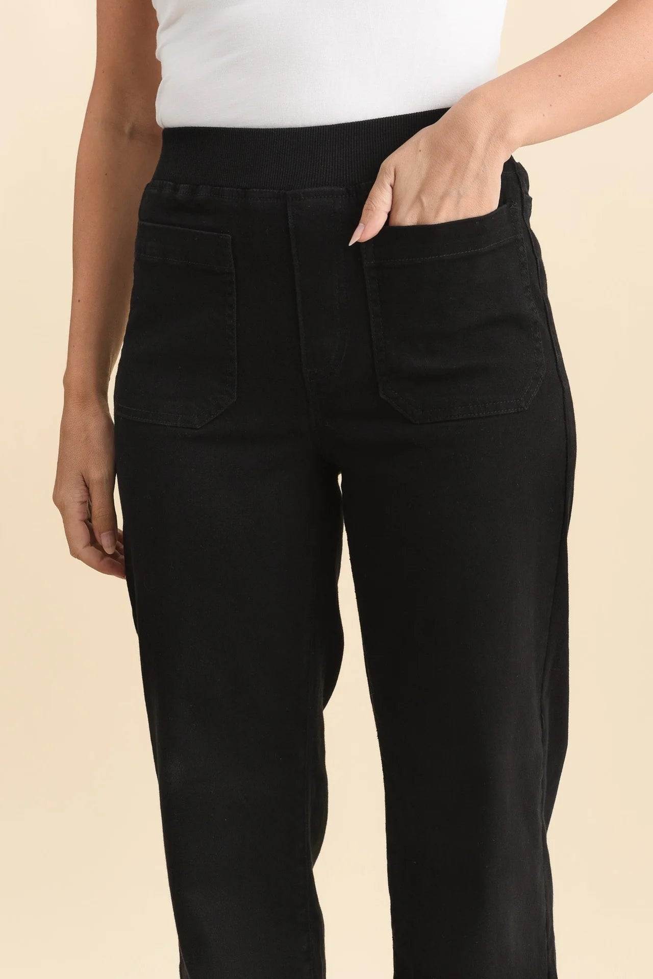 Carpenter Stretch Leg Jean Black