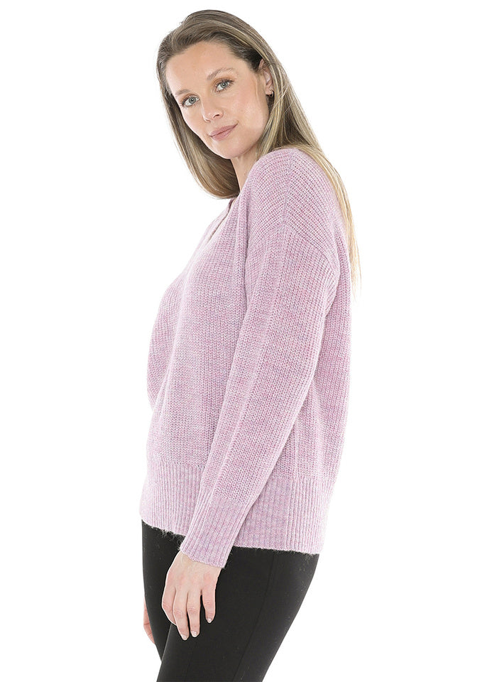 V Neck Pullover Musk
