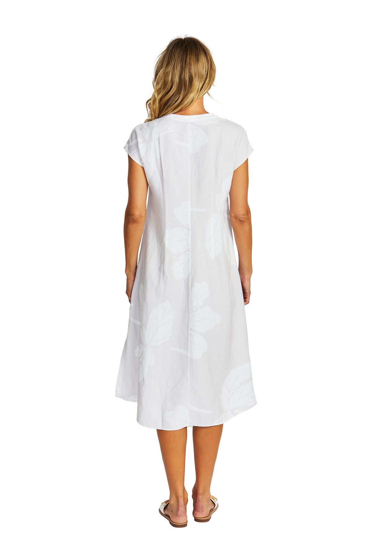 Alias Midi Dress Flax/White