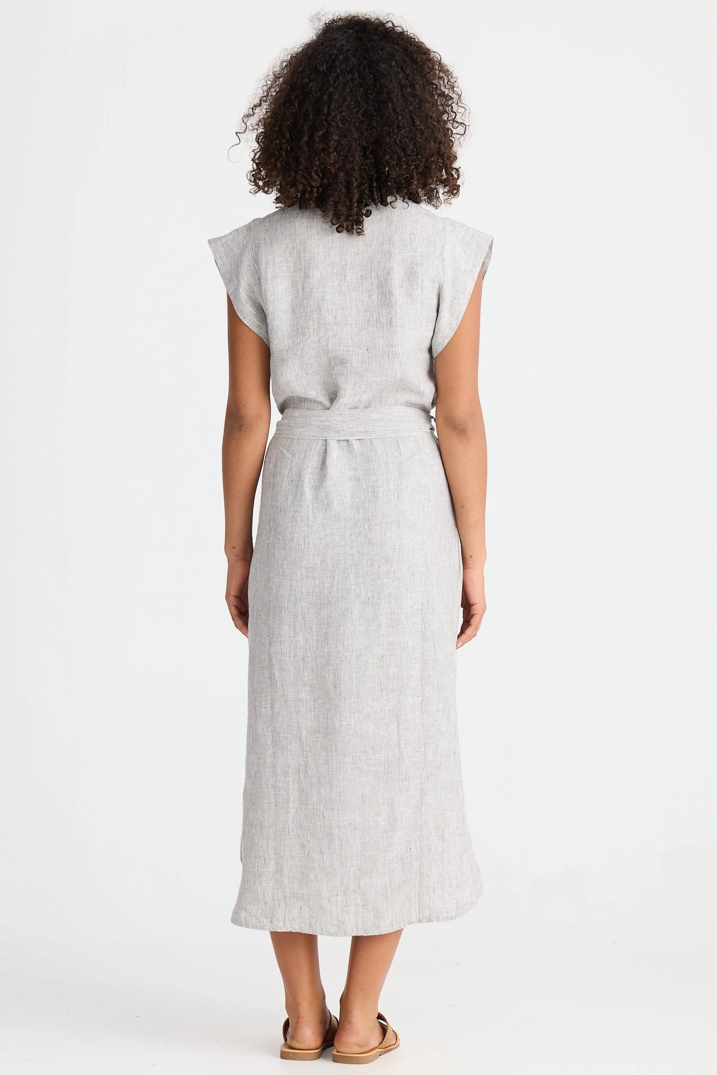 Sebou Dress Charcoal Fleck