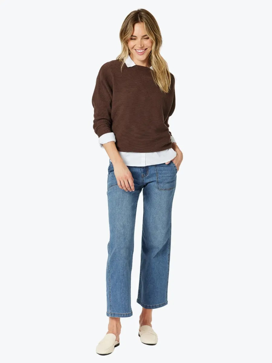 Carmen Batwing Knit Chocolate