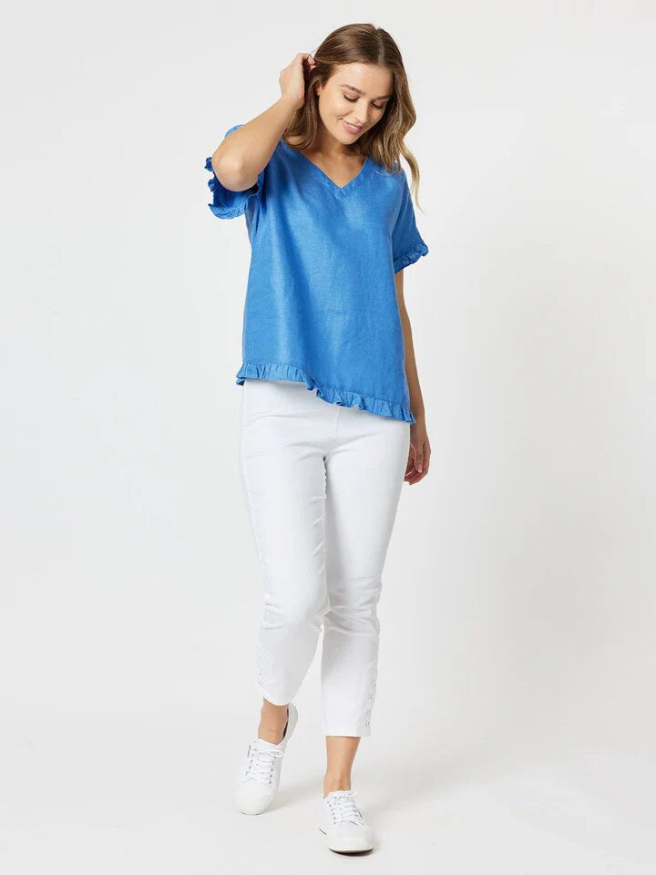Stretch Twill Pant White