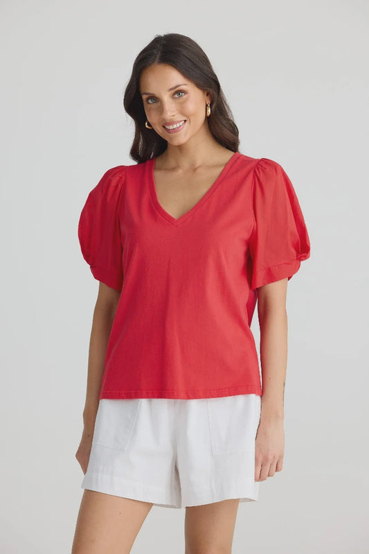 Abigail V Neck Tee