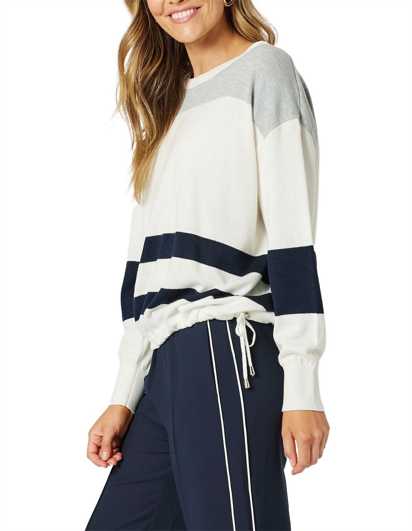 Lyla Knit Ivory/Midnight
