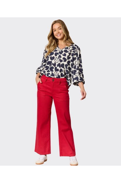 Hudson Jean Red