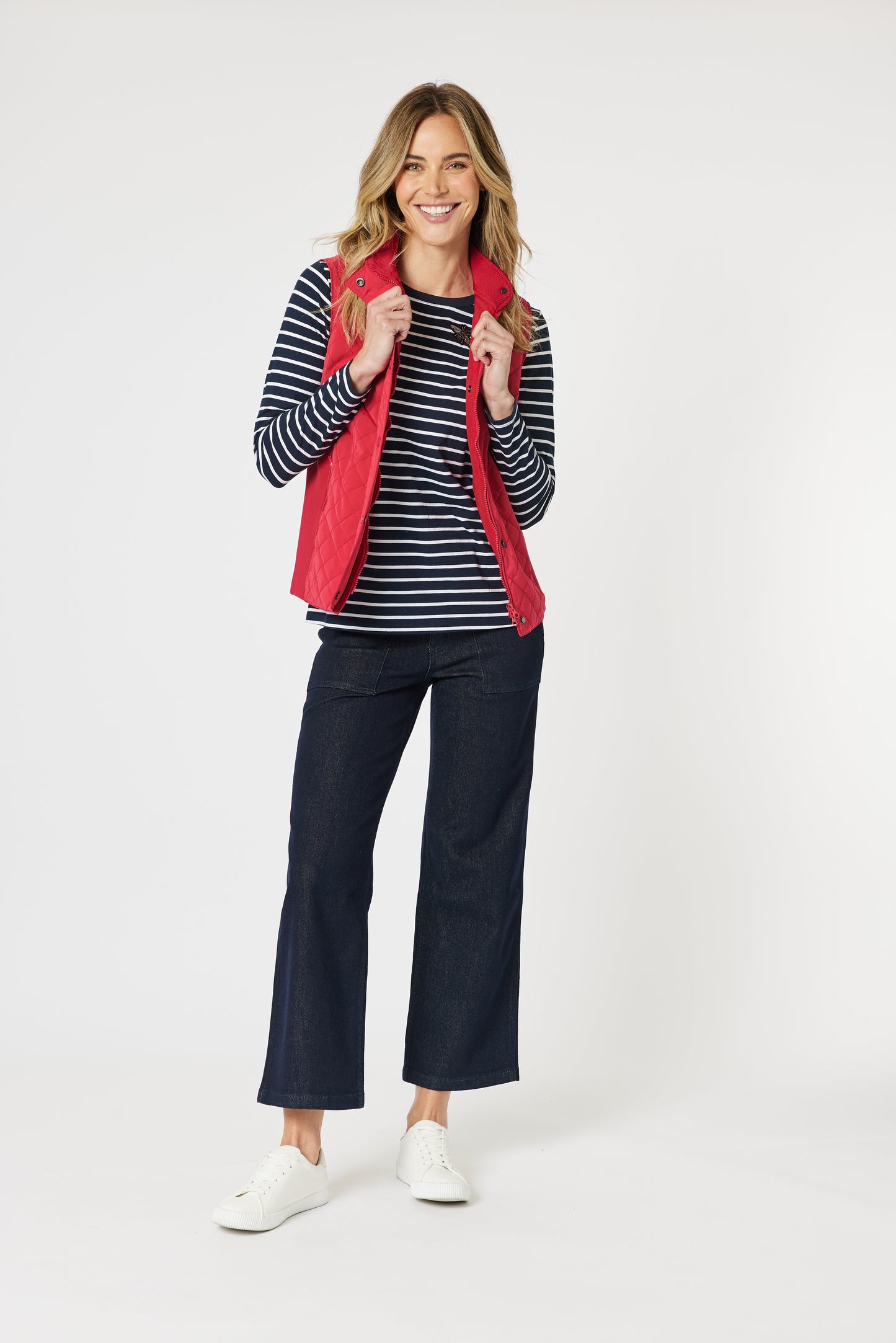 Brighton Puffer Vest Red