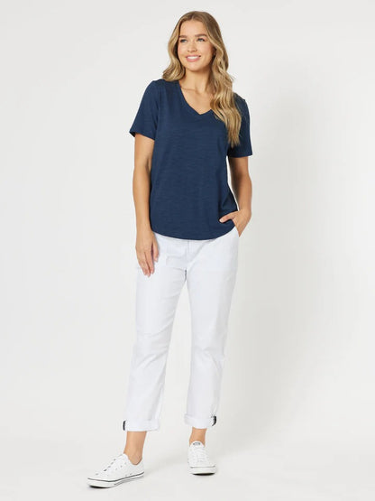Isabella Cotton Pant White