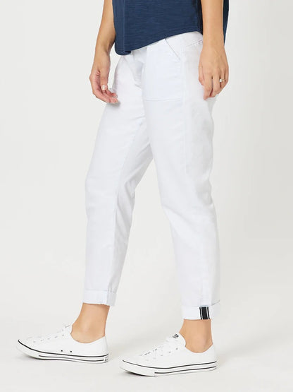 Isabella Cotton Pant White