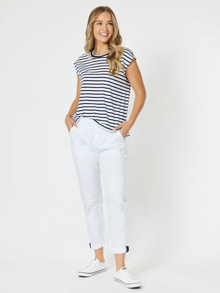 Isabella Cotton Pant White