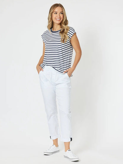 Isabella Cotton Pant White