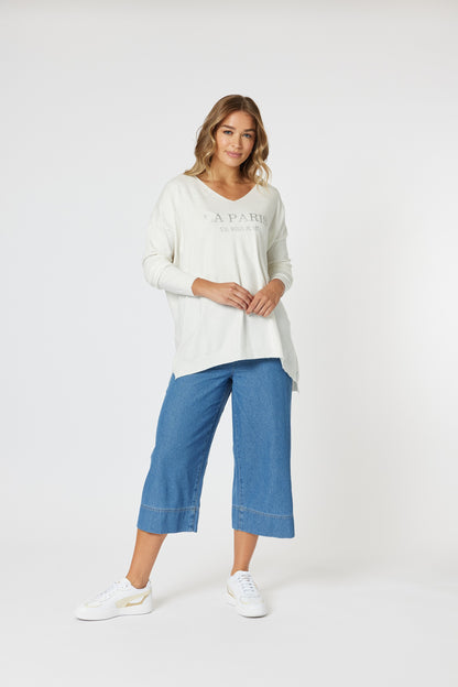 La Paris Knit White