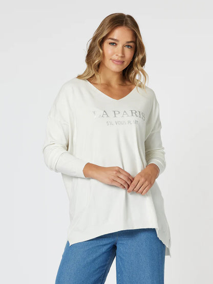La Paris Knit White