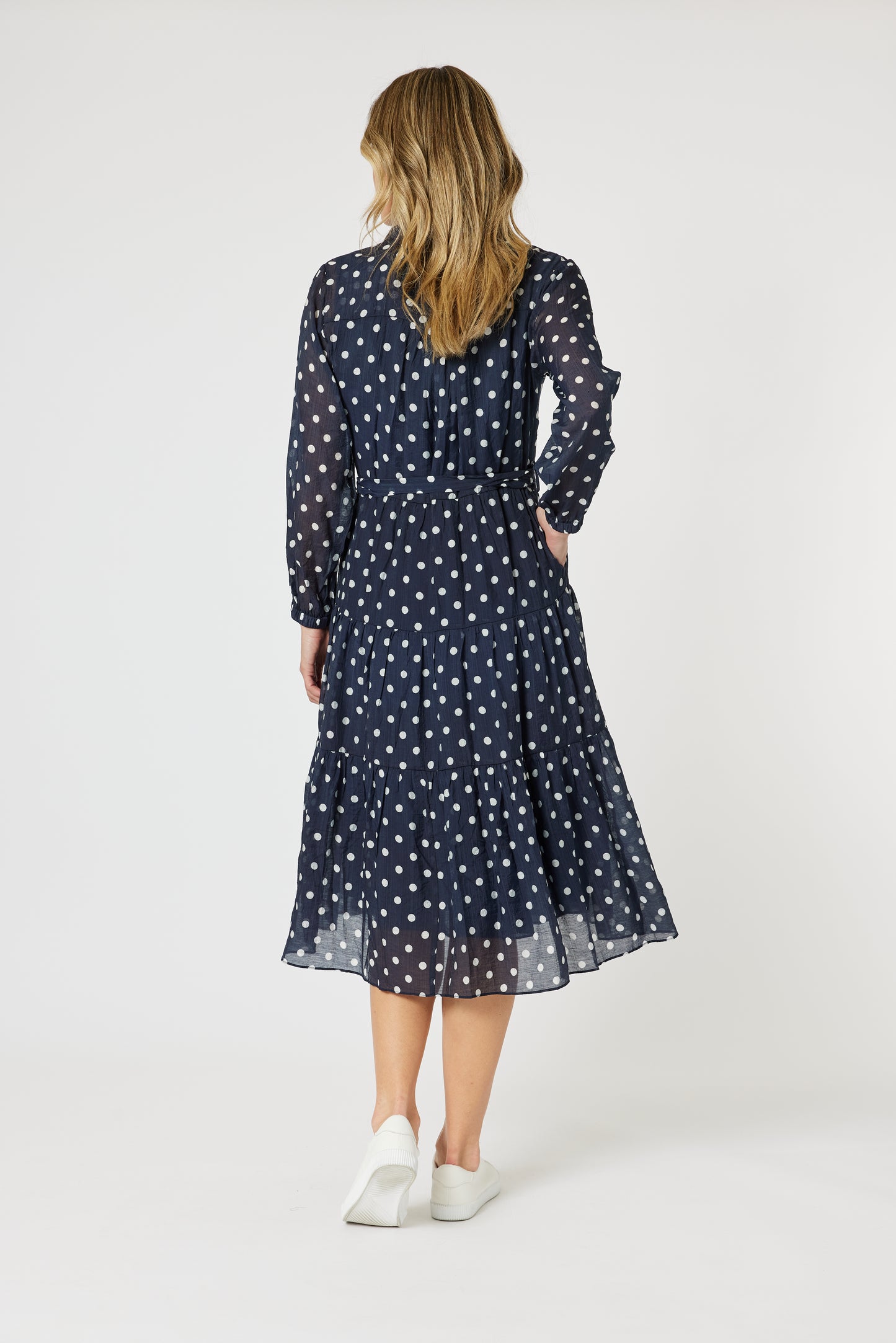 Sorrento Dress Navy/White