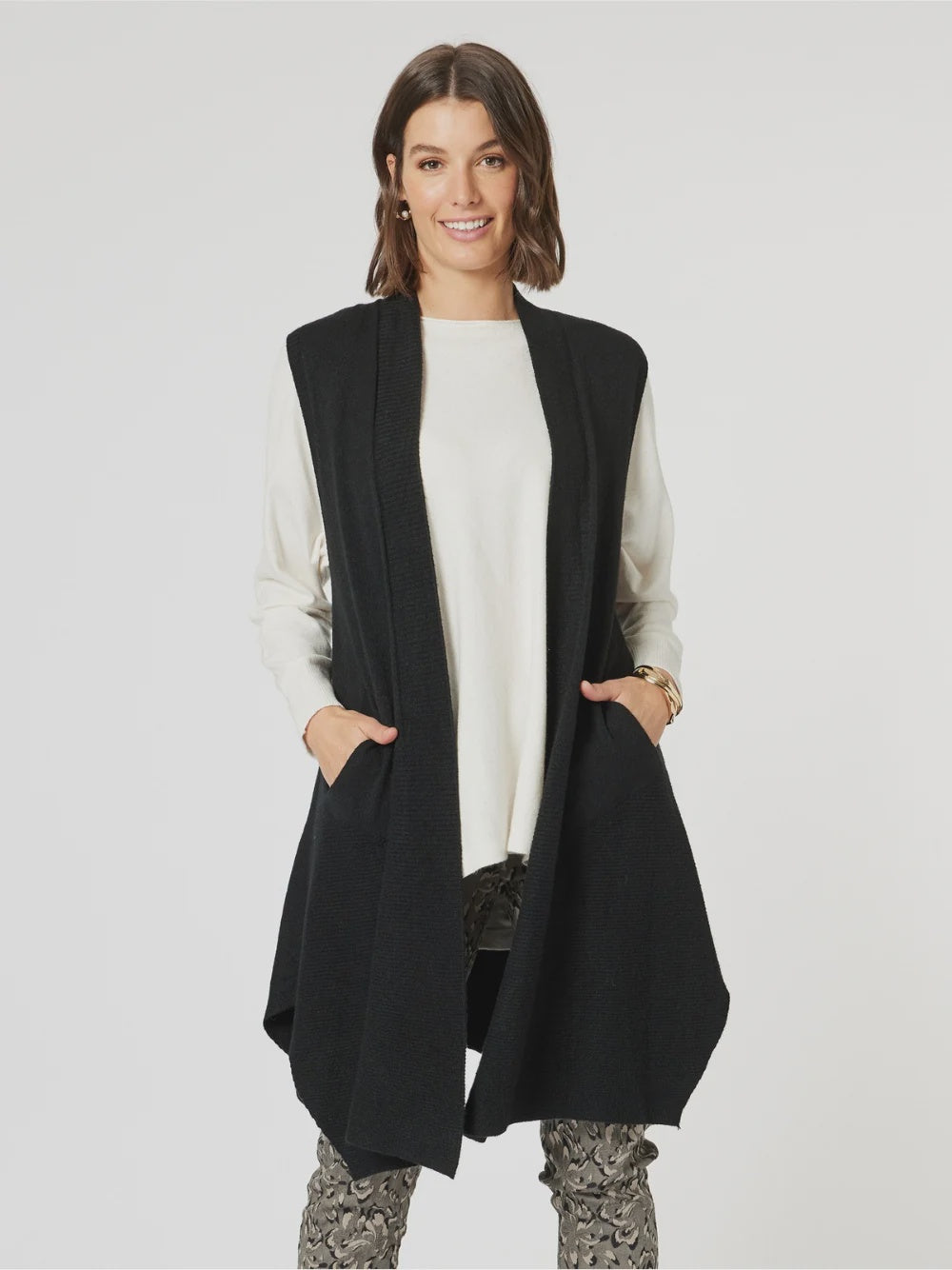 Casa Knit Vest Natural