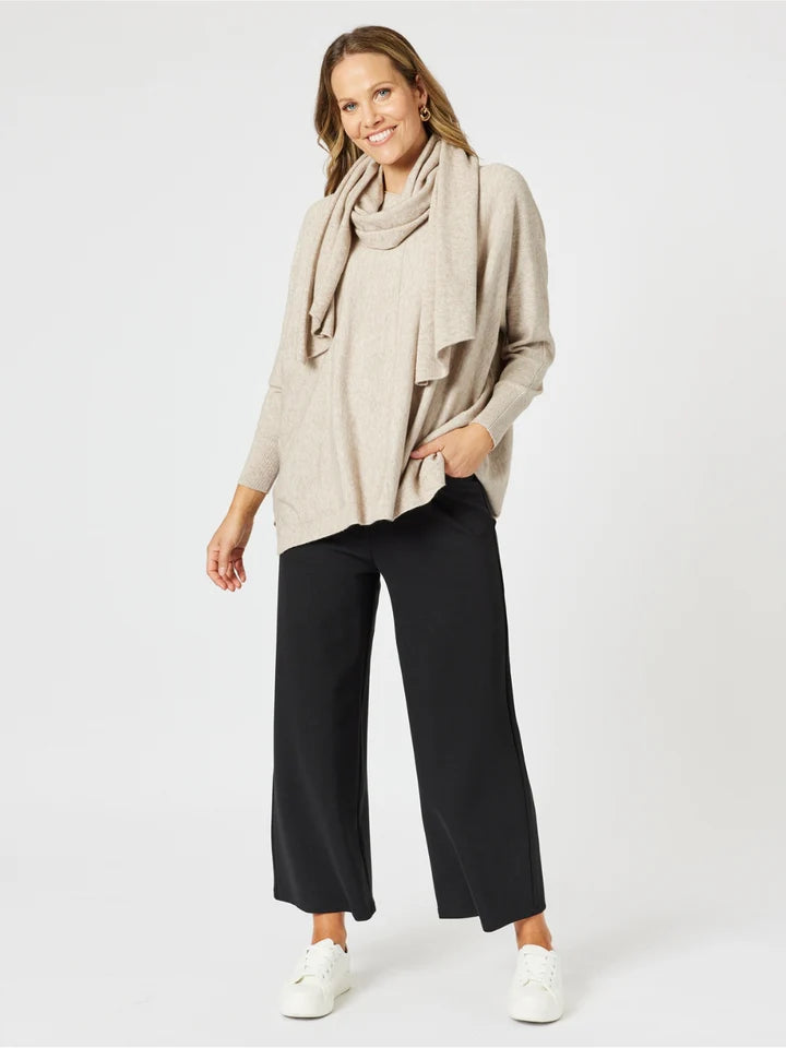 Remy Knit Natural with Scarf