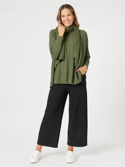 Remy Knit Khaki with Scarf
