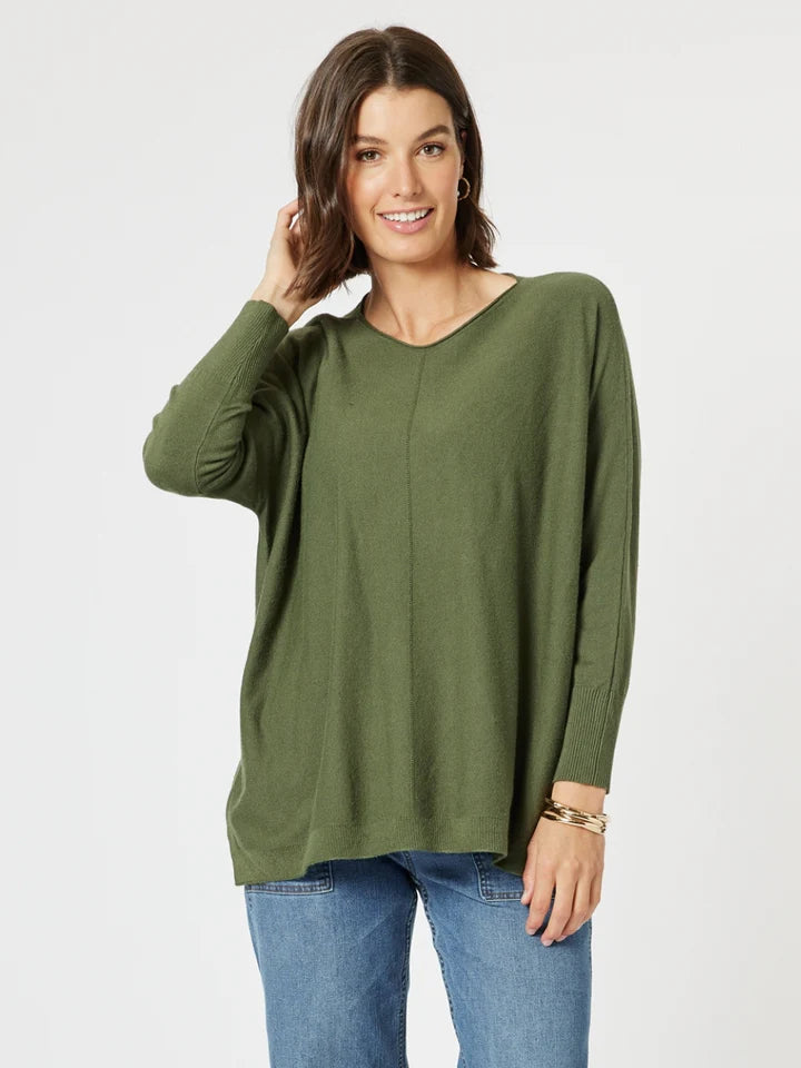 Remy Knit Khaki with Scarf