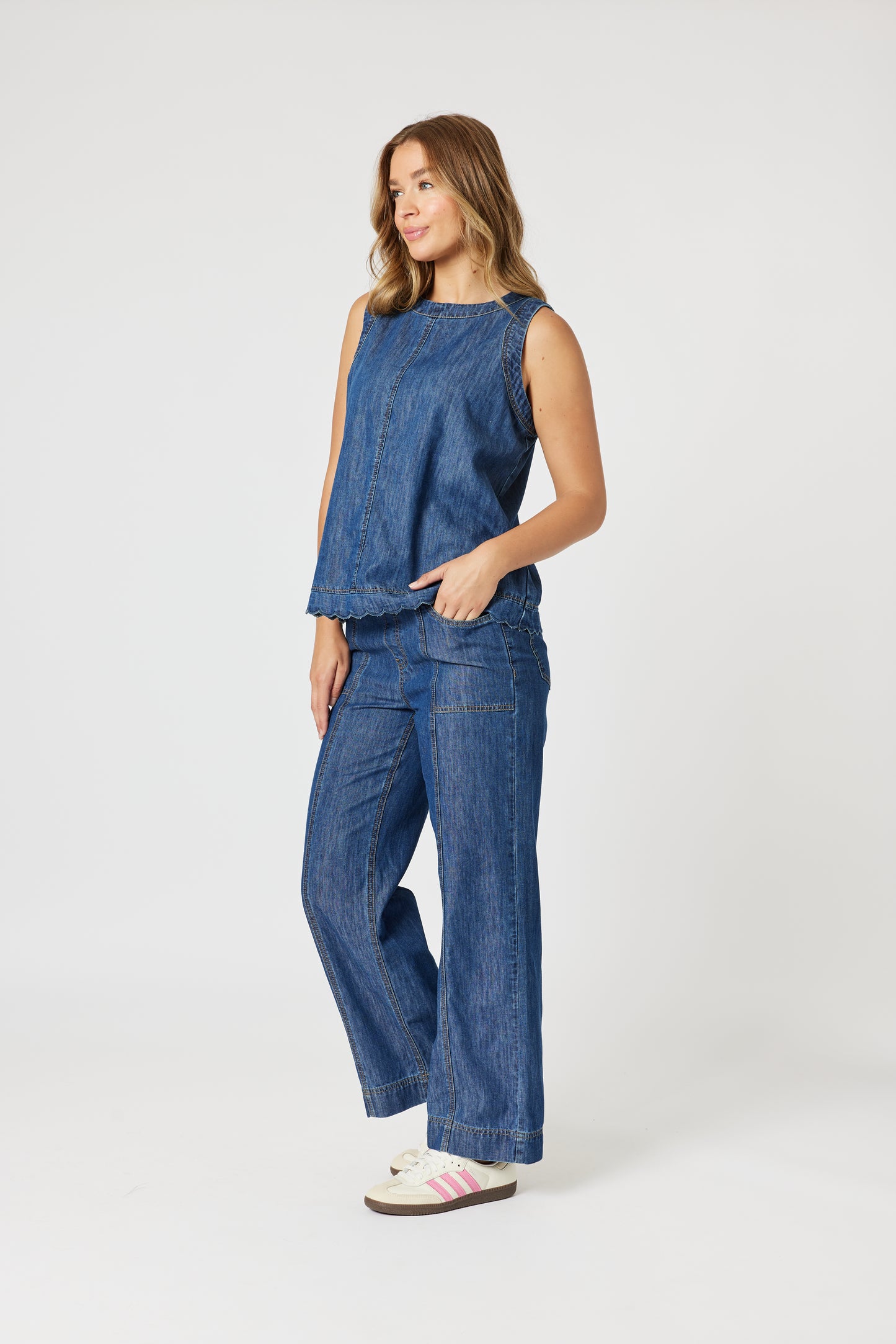 Charlie Denim Top
