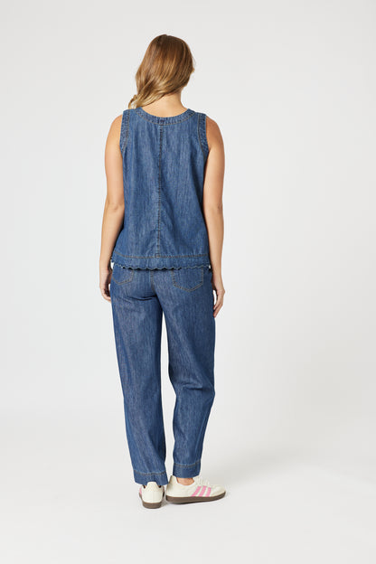 Charlie Denim Top