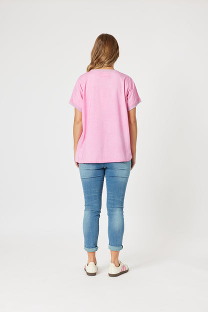 Sienna Top Washed Pink