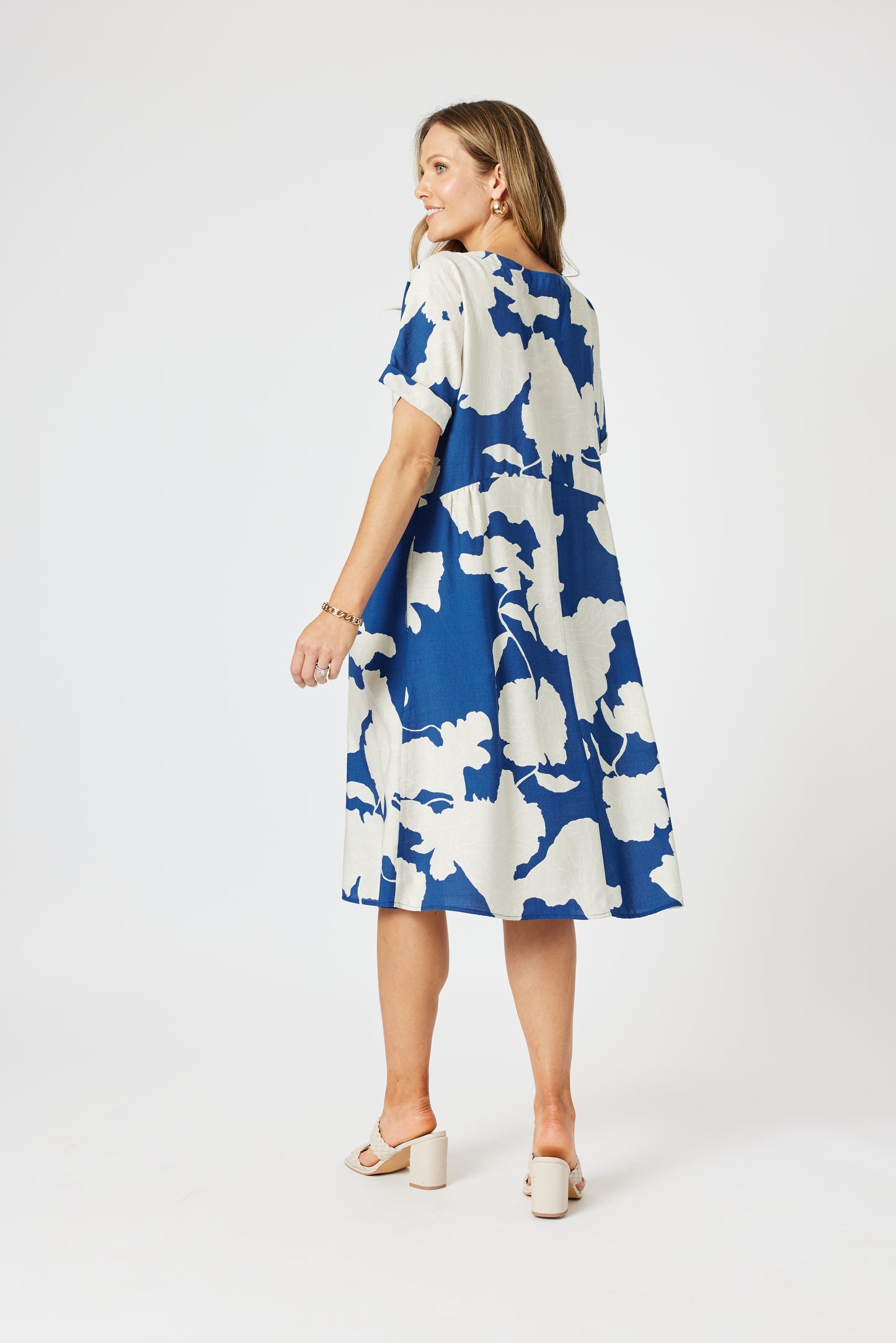 Barcelona Dress Blue/Natural