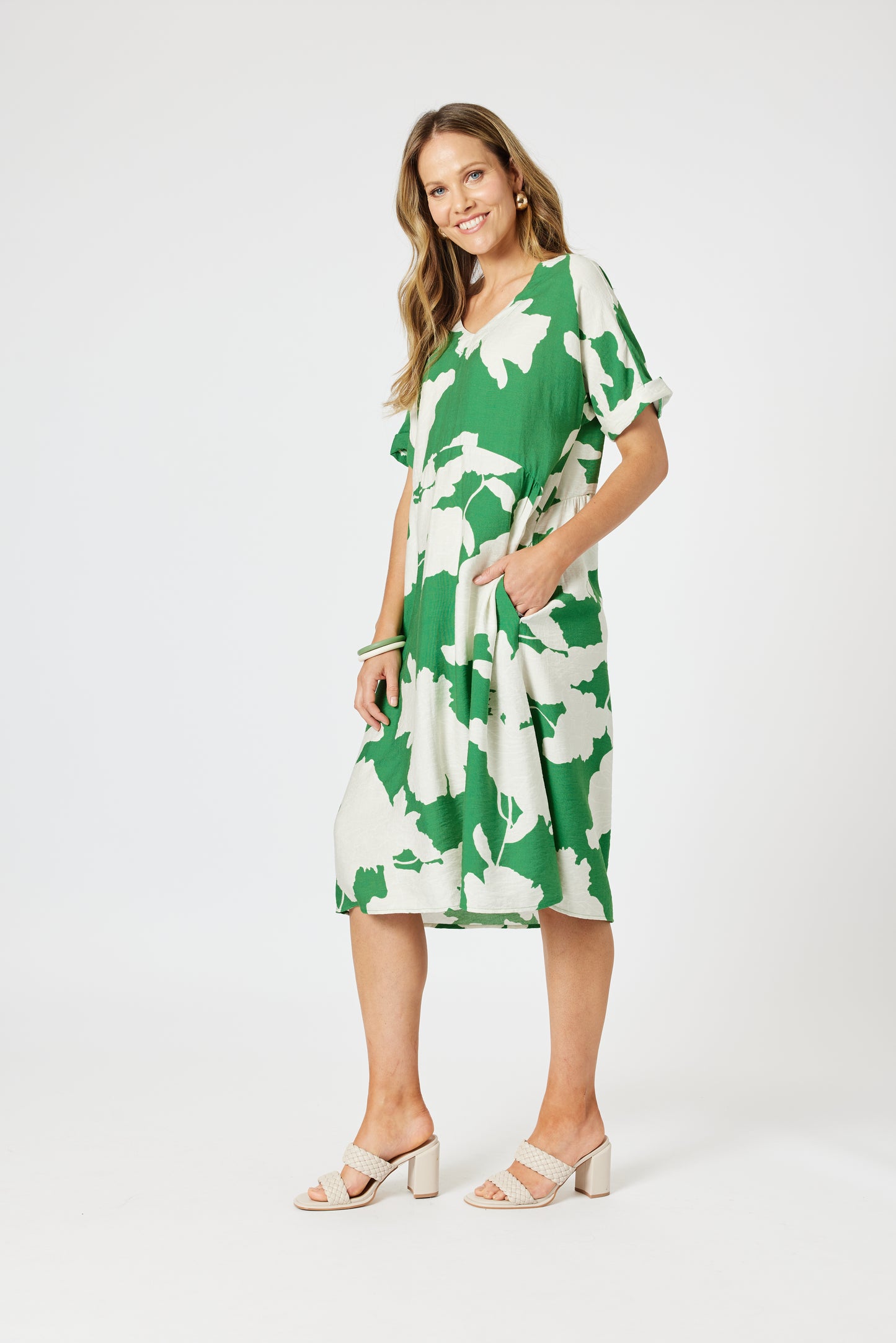 Barcelona Dress Elm Green