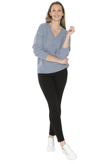 V Neck Pullover Denim