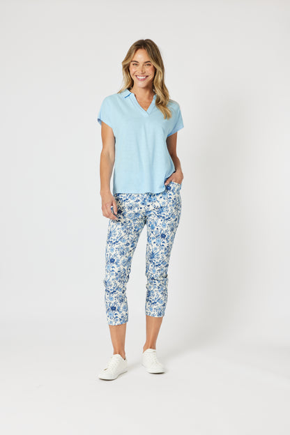 Alexandria Pant Blue/White