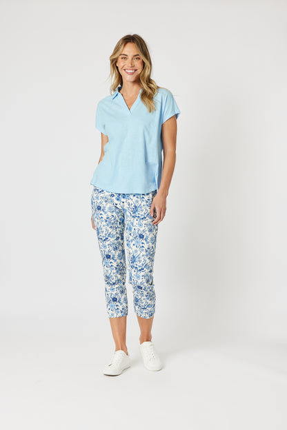 Alexandria Pant Blue/White