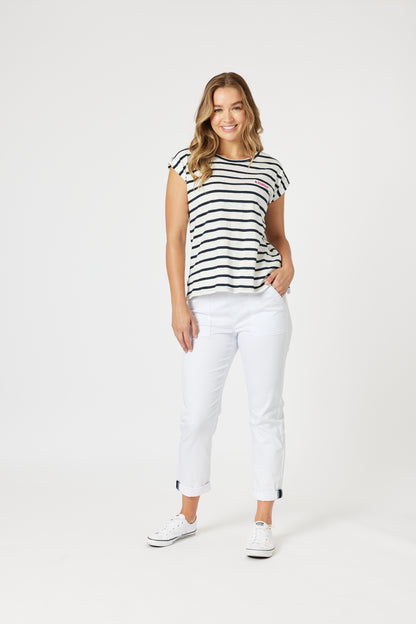 New Isabella Cotton Pant White