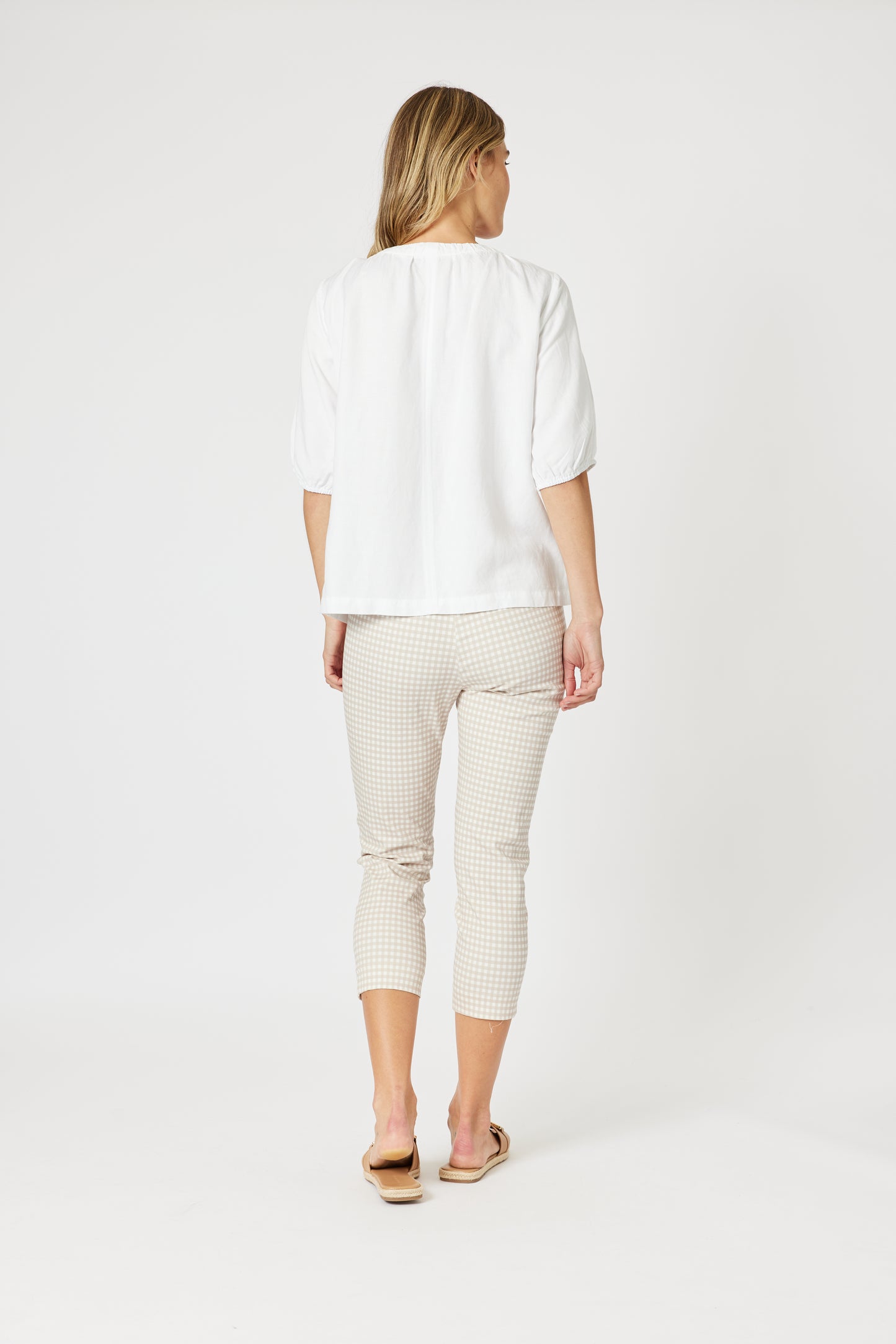 Lino V Neck Top