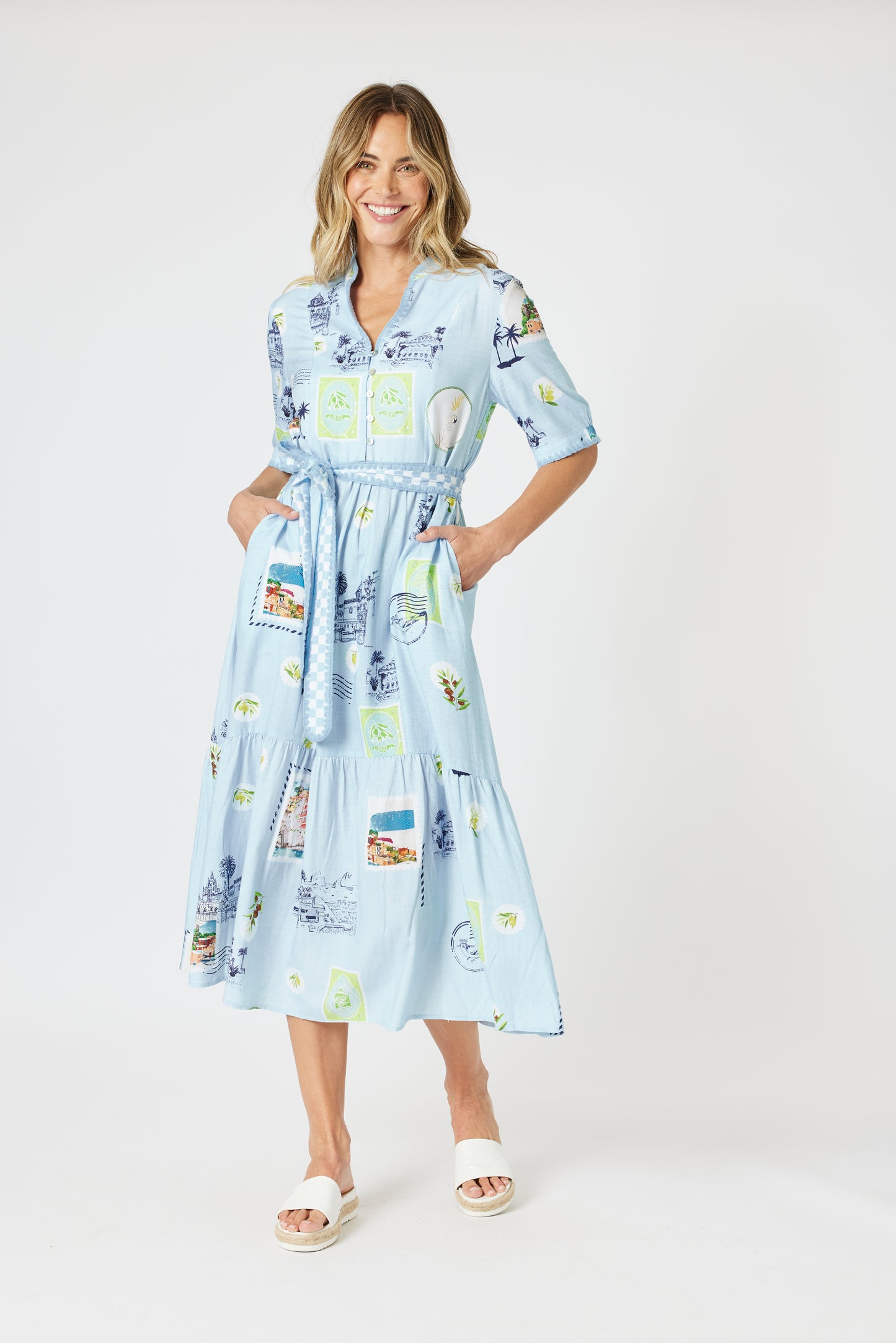 Destination Maxi Dress Pale Blue