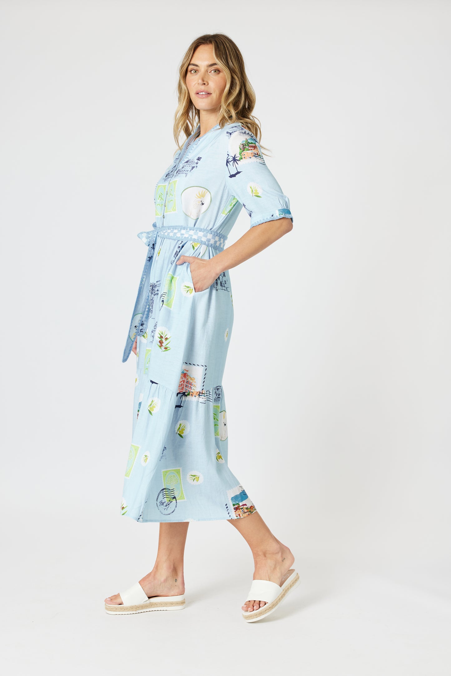 Destination Maxi Dress Pale Blue