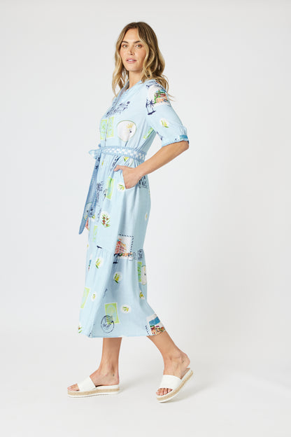 Destination Maxi Dress Pale Blue