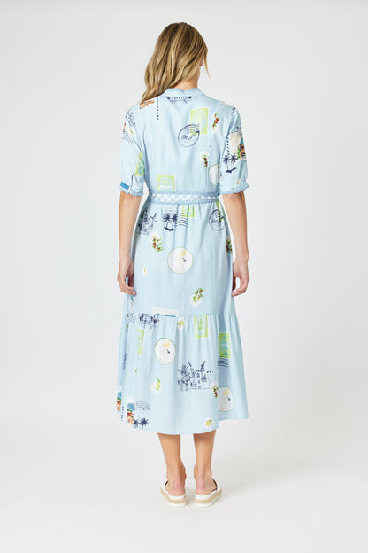 Destination Maxi Dress Pale Blue