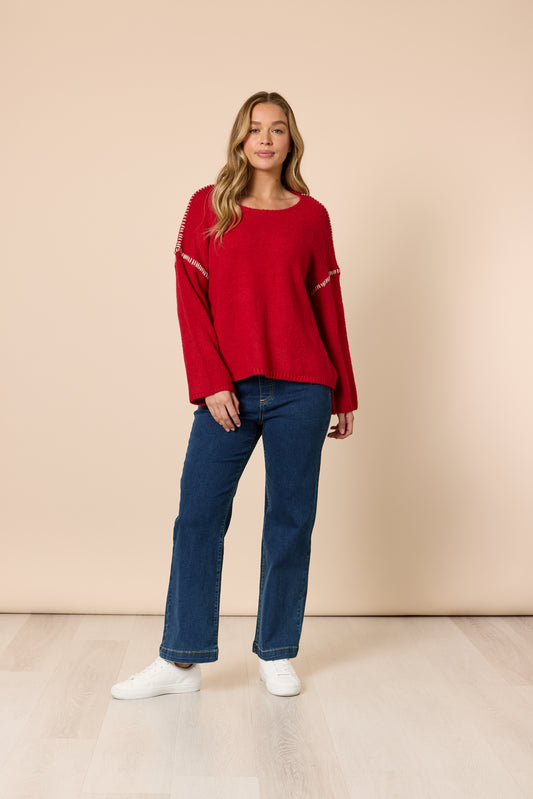 Rouge Stitch Knit