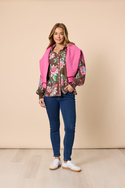Bouquet Print Shirt