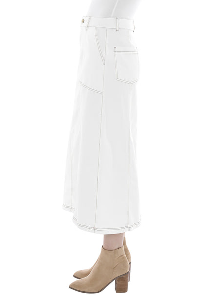 Panel Skirt Ecru