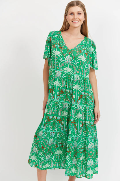 Haiti Maxi Dress Palms