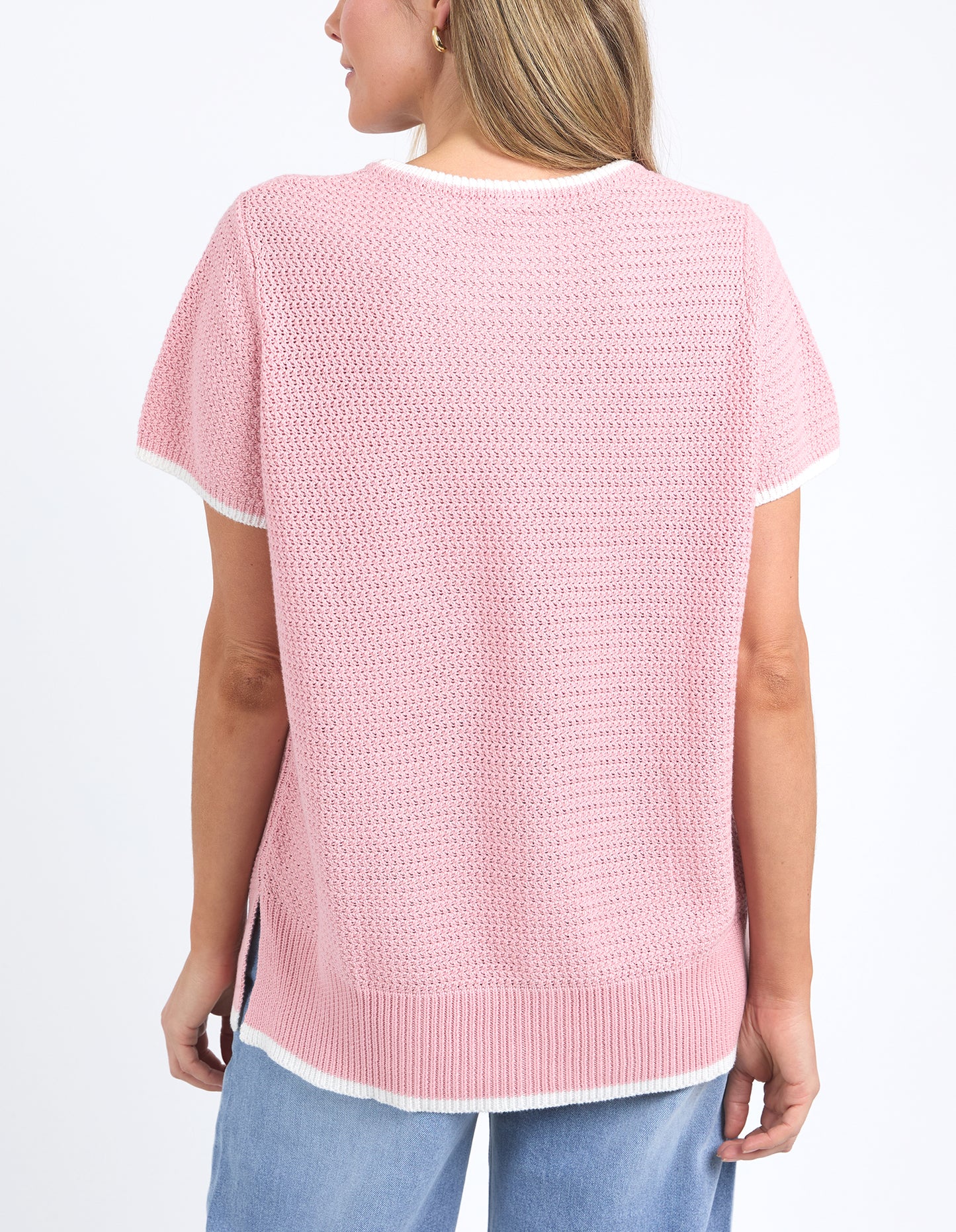 Camellia Short Sleeve Knit Blush