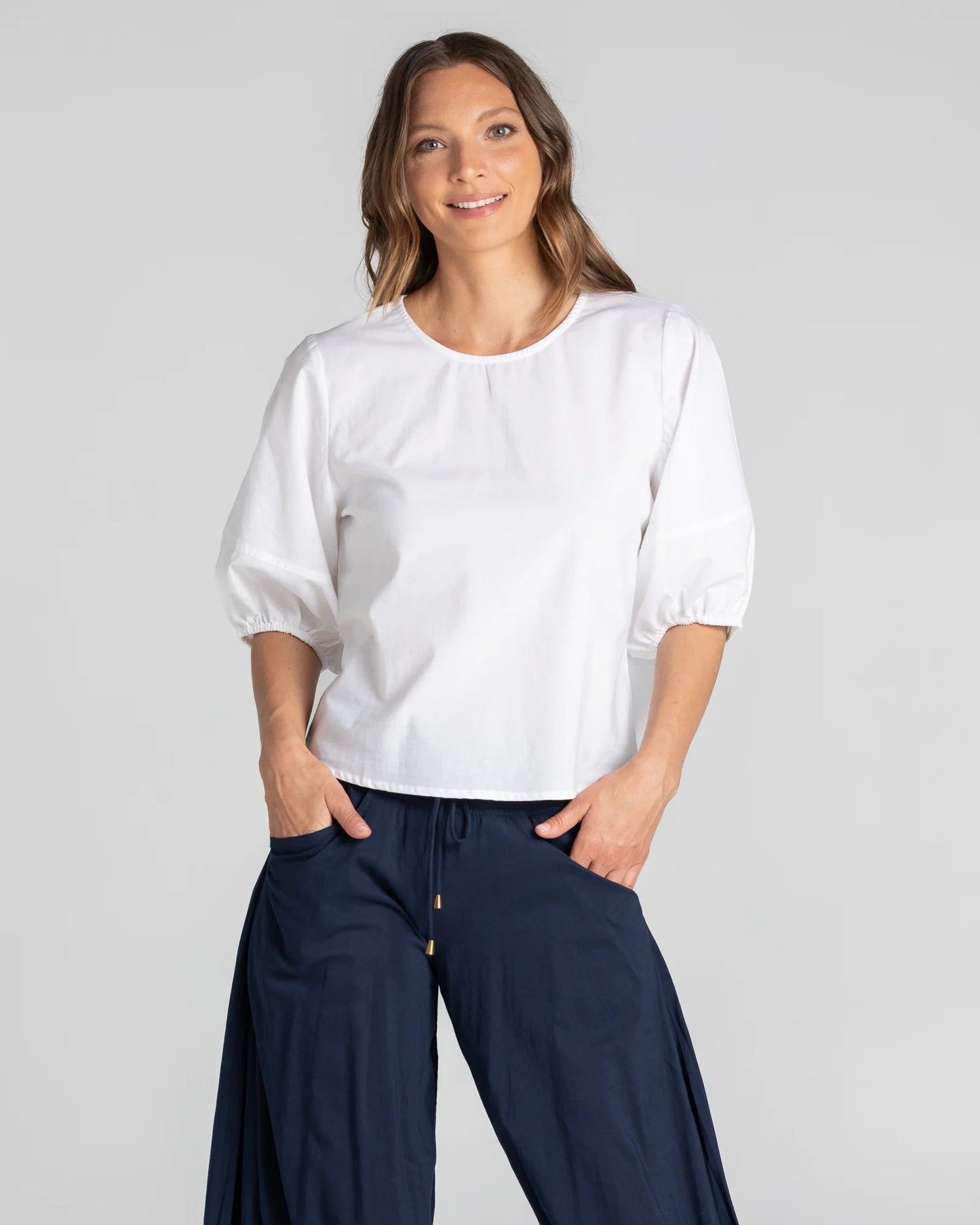 Ava Top White