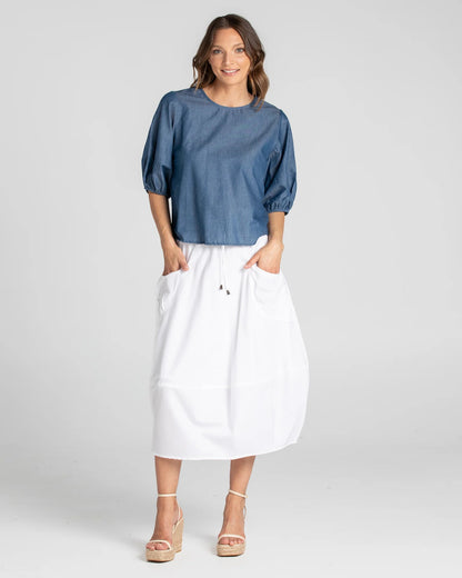 Guru Skirt White