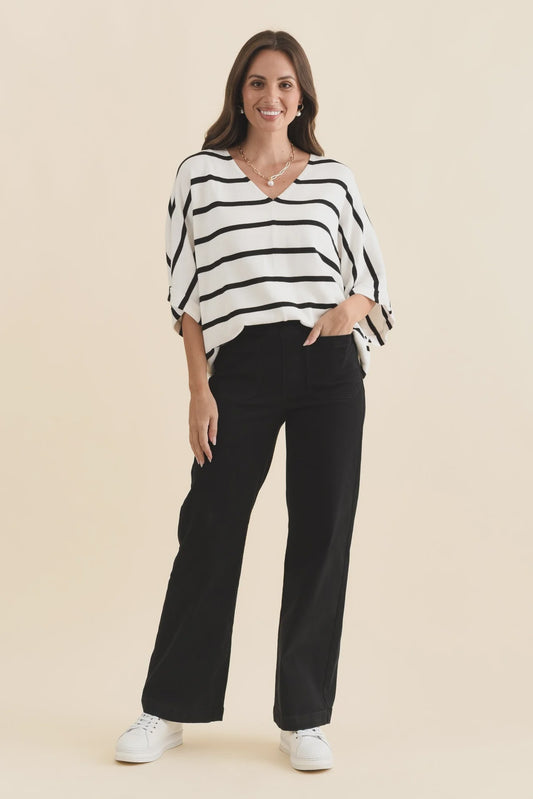 Carpenter Stretch Leg Jean Black